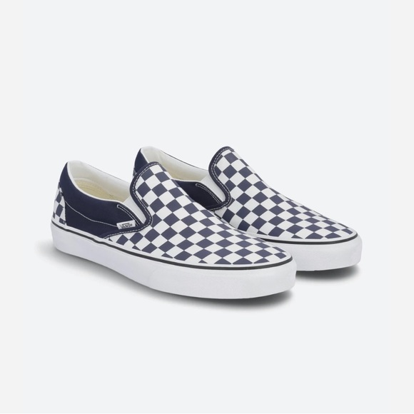 Vans Classic Slip On "Navy/White" Preschool Unisex Shoe - Picture 1 of 8